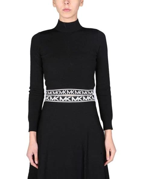 michael kors black crop top|Michael Kors designer tops black.